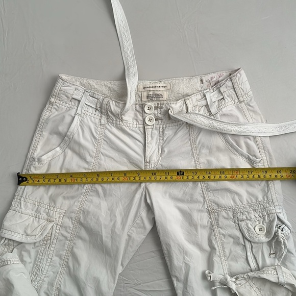 Abercrombie and Fitch Renee vintage Y2K white cropped cargo capri pants - Picture 11 of 13
